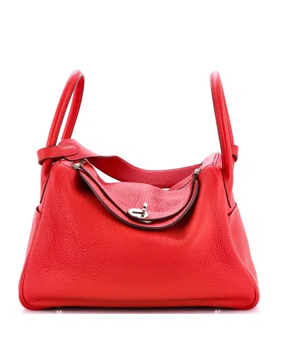 Pre-owned Pre-owned Hermes  Hermes 30 Lindy Bag Clemence In Red