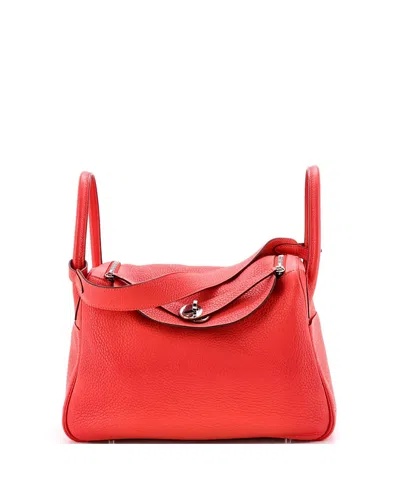 Pre-owned Pre-owned Hermes  Hermes 30 Lindy Bag Clemence In Red