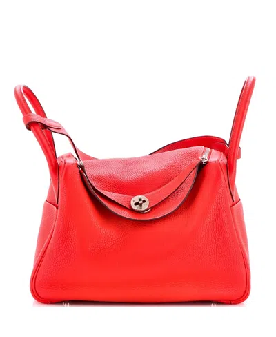 Pre-owned Pre-owned Hermes  Hermes 30 Lindy Bag Clemence In Red