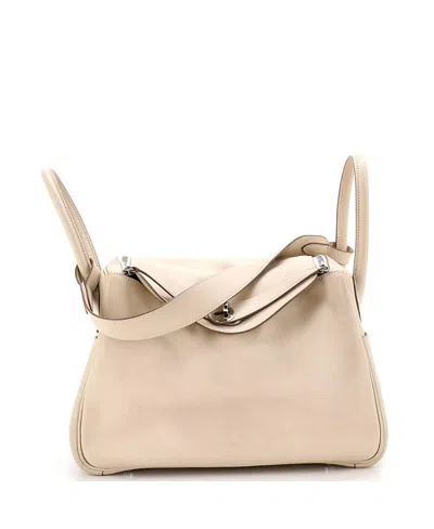Pre-owned Pre-owned Hermes  Hermes 30 Lindy Bag Swift In Neutral