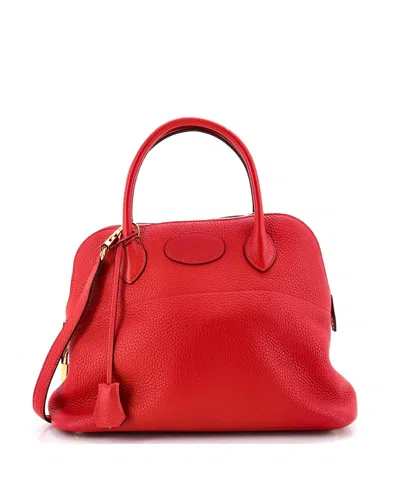 Pre-owned Pre-owned Hermes  Hermes 31 Bolide Bag Clemence In Red