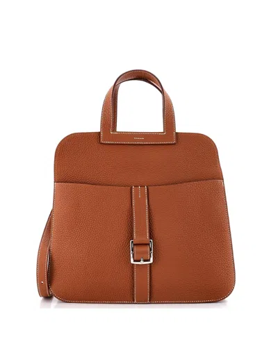 Pre-owned Pre-owned Hermes  Hermes 31 Halzan Bag Clemence In Brown