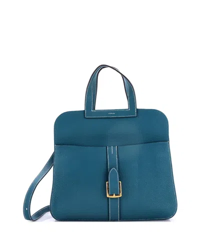 Pre-owned Pre-owned Hermes  Hermes 31 Halzan Bag Clemence In Green