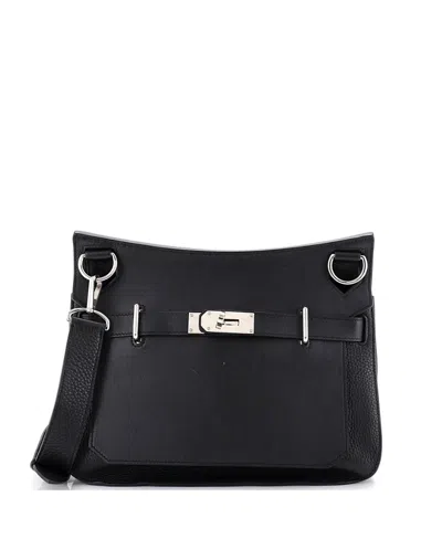 Pre-owned Pre-owned Hermes  Hermes 31 Jypsiere Bag Clemence And Swift In Black