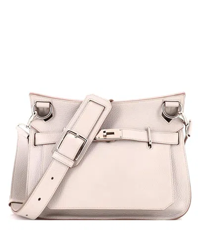 Pre-owned Pre-owned Hermes  Hermes 31 Jypsiere Bag Clemence In Gray