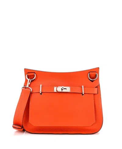 Pre-owned Pre-owned Hermes  Hermes 31 Jypsiere Bag Clemence In Orange