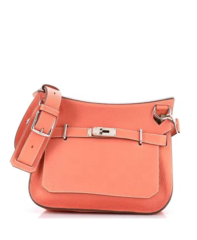 Pre-owned Pre-owned Hermes  Hermes 31 Jypsiere Bag Clemence In Pink
