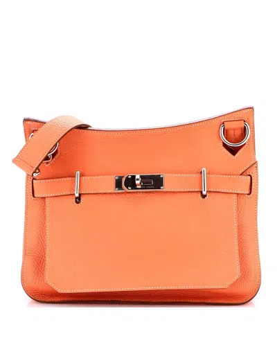 Pre-owned Pre-owned Hermes  Hermes 31 Jypsiere Bag Clemence In Pink