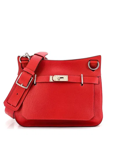 Pre-owned Pre-owned Hermes  Hermes 31 Jypsiere Bag Clemence In Red