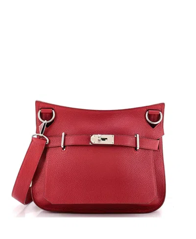 Pre-owned Pre-owned Hermes  Hermes 31 Jypsiere Bag Clemence In Red