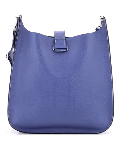 Pre-owned Pre-owned Hermes  Hermes 33 Evelyne Sellier Bag Epsom In Blue