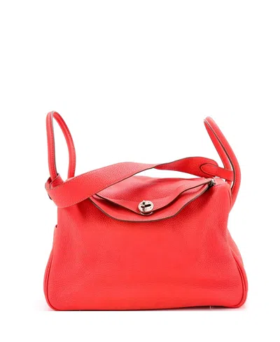 Pre-owned Pre-owned Hermes  Hermes 34 Lindy Bag Clemence In Pink