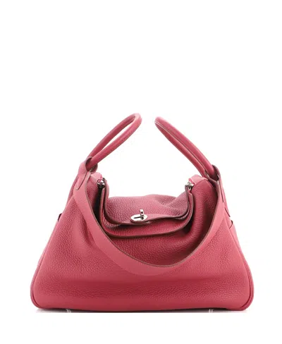 Pre-owned Pre-owned Hermes  Hermes 34 Lindy Bag Clemence In Pink