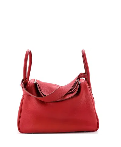 Pre-owned Pre-owned Hermes  Hermes 34 Lindy Bag Clemence In Red