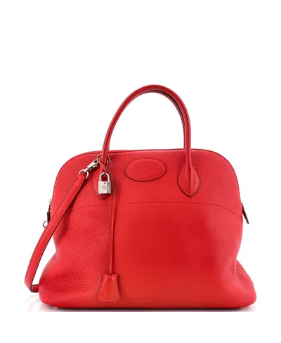 Pre-owned Pre-owned Hermes  Hermes 35 Bolide Bag Clemence In Red