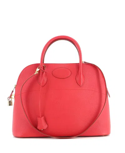 Pre-owned Pre-owned Hermes  Hermes 35 Bolide Bag Fjord In Red