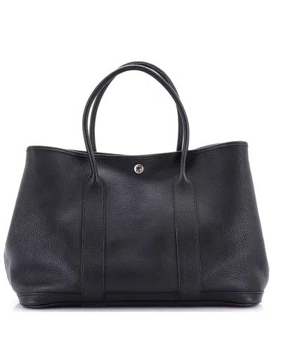 Pre-owned Pre-owned Hermes  Hermes 36 Garden Party Tote Leather In Black