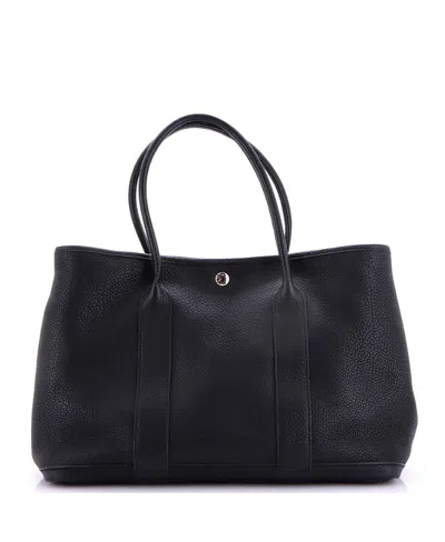 Pre-owned Pre-owned Hermes  Hermes 36 Garden Party Tote Leather In Black