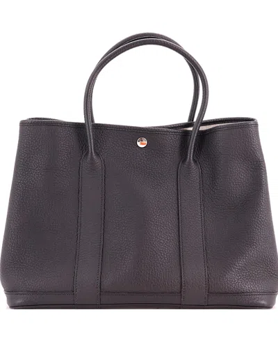 Pre-owned Pre-owned Hermes  Hermes 36 Garden Party Tote Leather In Black