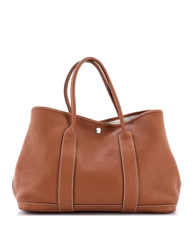 Pre-owned Pre-owned Hermes  Hermes 36 Garden Party Tote Leather In Brown
