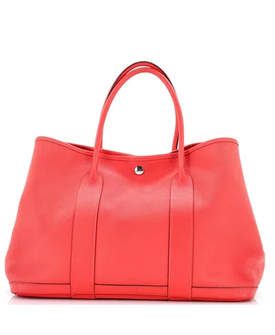 Pre-owned Pre-owned Hermes  Hermes 36 Garden Party Tote Leather In Pink