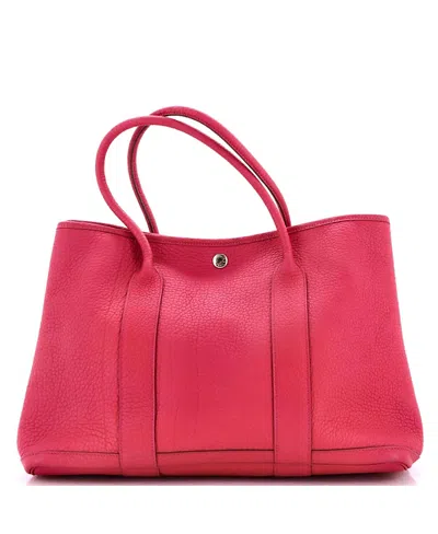 Pre-owned Pre-owned Hermes  Hermes 36 Garden Party Tote Leather In Pink