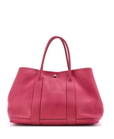 Pre-owned Pre-owned Hermes  Hermes 36 Garden Party Tote Leather In Pink