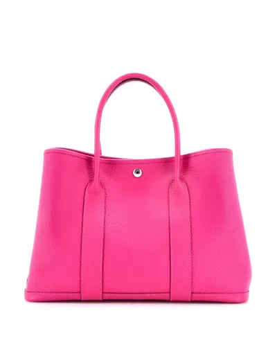 Pre-owned Pre-owned Hermes  Hermes 36 Garden Party Tote Leather In Pink