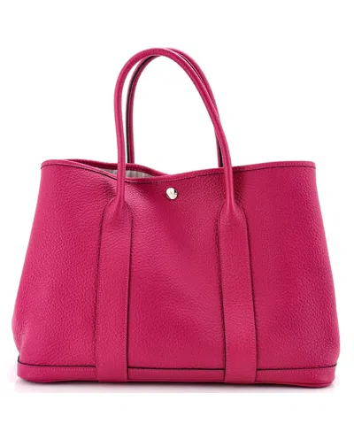 Pre-owned Pre-owned Hermes  Hermes 36 Garden Party Tote Leather In Pink