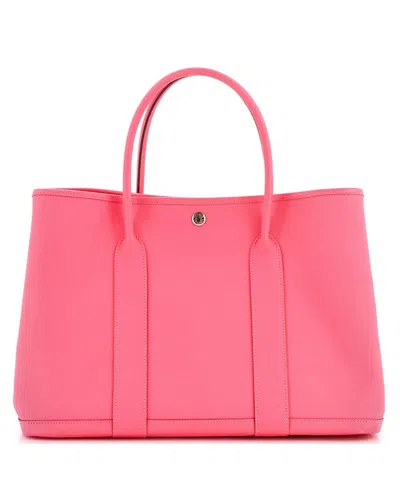 Pre-owned Pre-owned Hermes  Hermes 36 Garden Party Tote Leather In Pink