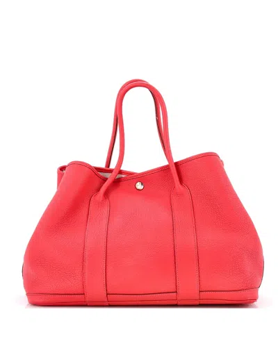 Pre-owned Pre-owned Hermes  Hermes 36 Garden Party Tote Leather In Pink