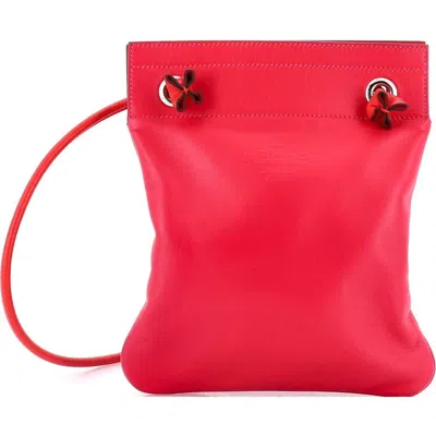 Pre-owned Hermes  Hermes Aline Bag Milo Lambskin And Swift Mini In Red