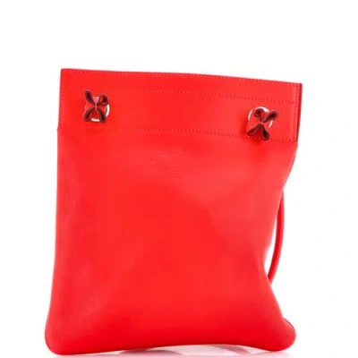 Pre-owned Hermes  Hermes Aline Bag Milo Lambskin And Swift Mini In Red