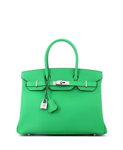 Pre-owned Pre-owned Hermes  Hermes Birkin 30 Epsom Leather Tote In Bamboo