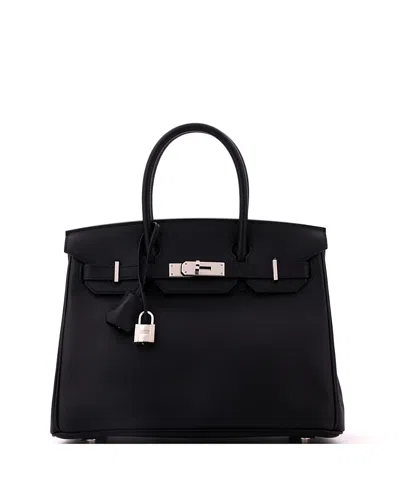 Pre-owned Pre-owned Hermes  Hermes Birkin 30 Handbag Black Epsom With Palladium Hardware