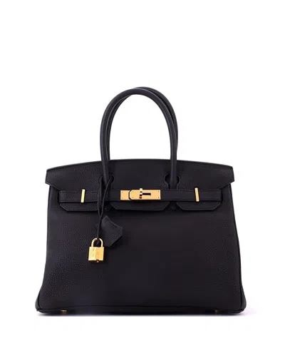 Pre-owned Pre-owned Hermes  Hermes Birkin 30 Handbag Black Togo With Gold Hardware