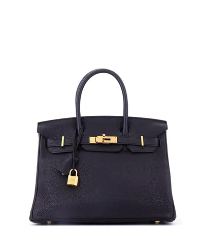 Pre-owned Pre-owned Hermes  Hermes Birkin 30 Handbag Black Togo With Gold Hardware