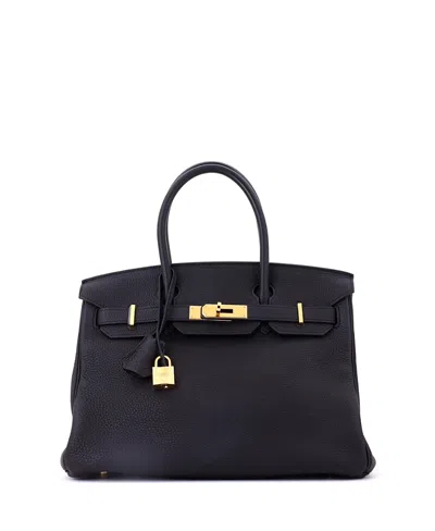 Pre-owned Pre-owned Hermes  Hermes Birkin 30 Handbag Black Togo With Gold Hardware