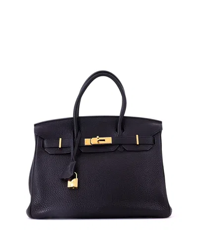 Pre-owned Pre-owned Hermes  Hermes Birkin 30 Handbag Black Togo With Gold Hardware
