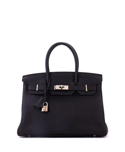 Pre-owned Pre-owned Hermes  Hermes Birkin 30 Handbag Black Togo With Palladium Hardware