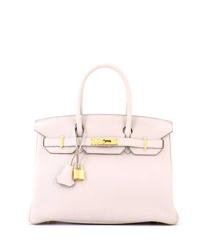 Pre-owned Pre-owned Hermes  Hermes Birkin 30 Handbag Light Togo With Gold Hardware In Gray