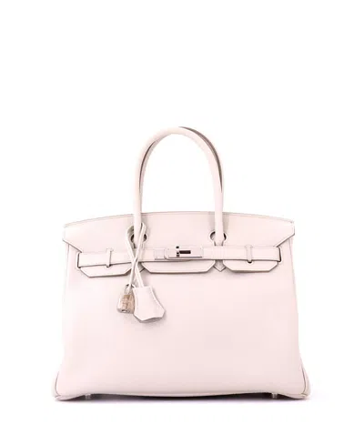 Pre-owned Pre-owned Hermes  Hermes Birkin 30 Handbag Light Togo With Palladium Hardware In Gray