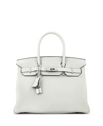 Pre-owned Pre-owned Hermes  Hermes Birkin 30 Togo Leather Satchel In Gris Neve