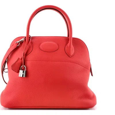 Pre-owned Hermes  Hermes Bolide Bag Clemence 31 In Pattern