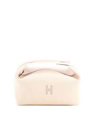 Pre-owned Pre-owned Hermes  Hermes Bride-a-brac Mini Canvas Travel Case In Neutral
