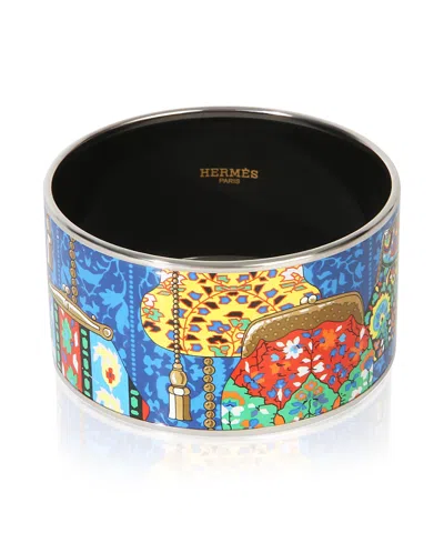 Pre-owned Pre-owned Hermes  Hermes Cachemire De Tamara Palladium Plated Bracelet