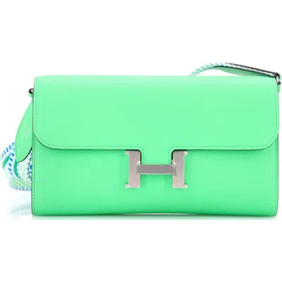 Pre-owned Hermes  Hermes Cavale Constance To Go Wallet Evercolor