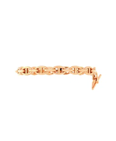 Pre-owned Pre-owned Hermes  Hermes Chaine D'ancre Enchainee Bracelet 18k Rose Gold In Pink