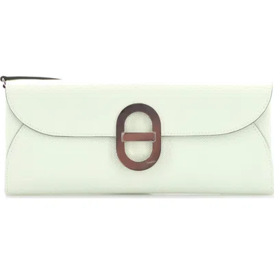 Pre-owned Hermes  Hermes Chaine D'ancre To Go Wallet Epsom