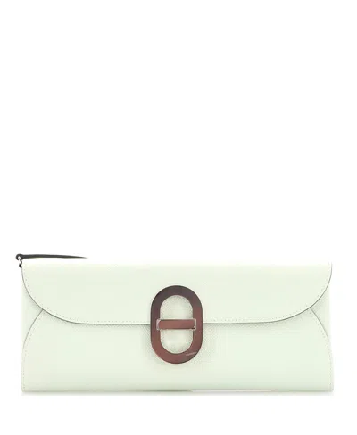 Pre-owned Pre-owned Hermes  Hermes Chaine D'ancre To Go Wallet Epsom In Green